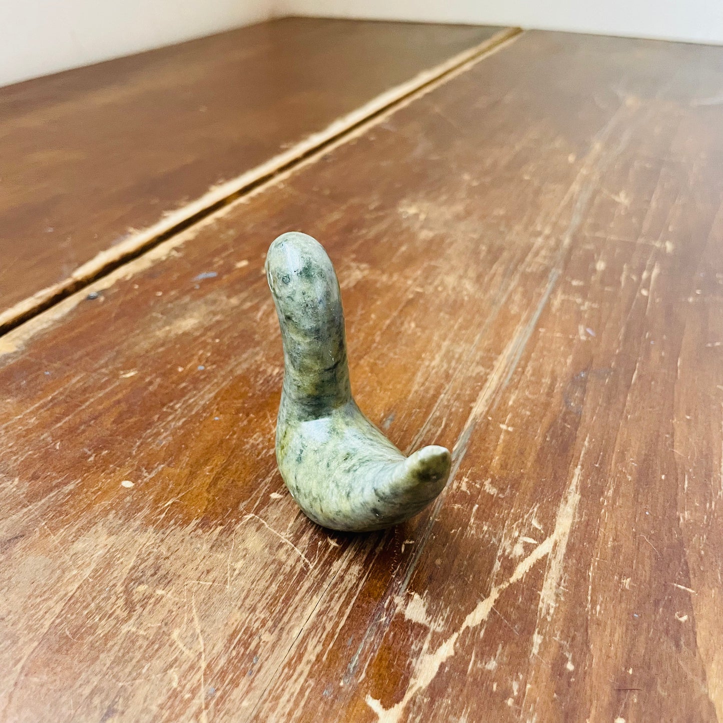Inuit Carved Serpentine Stone Duck- Vintage