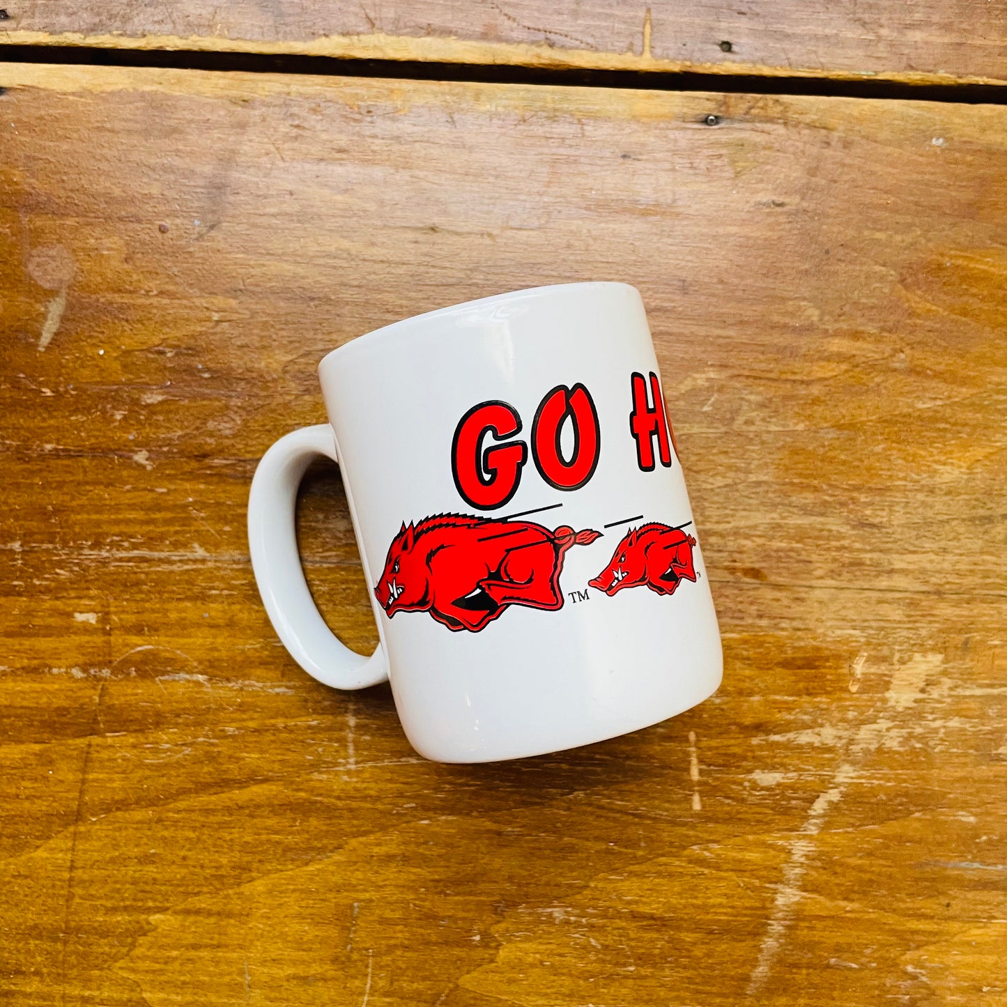 Go Hogs Go Razorback Mug- Vintage