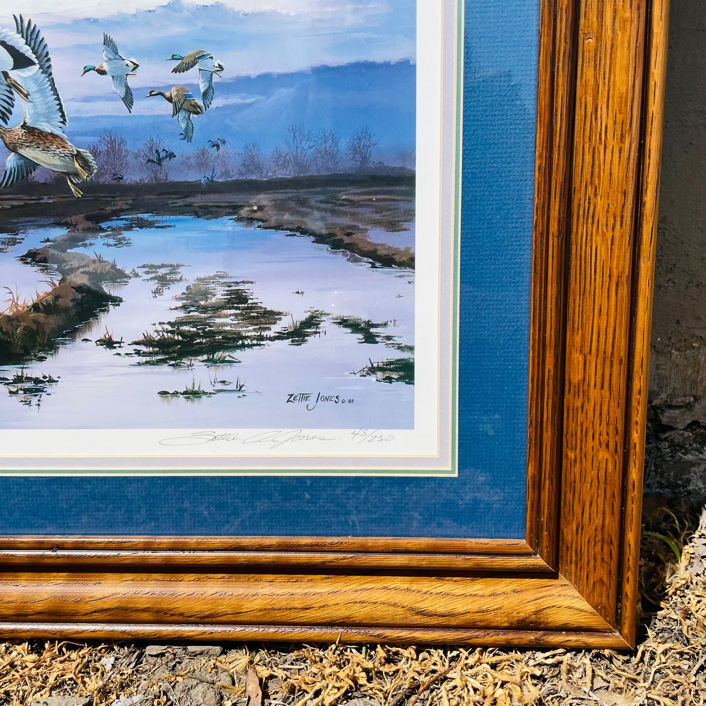 Framed "After Hours" Print by Zettie Jones- Vintage