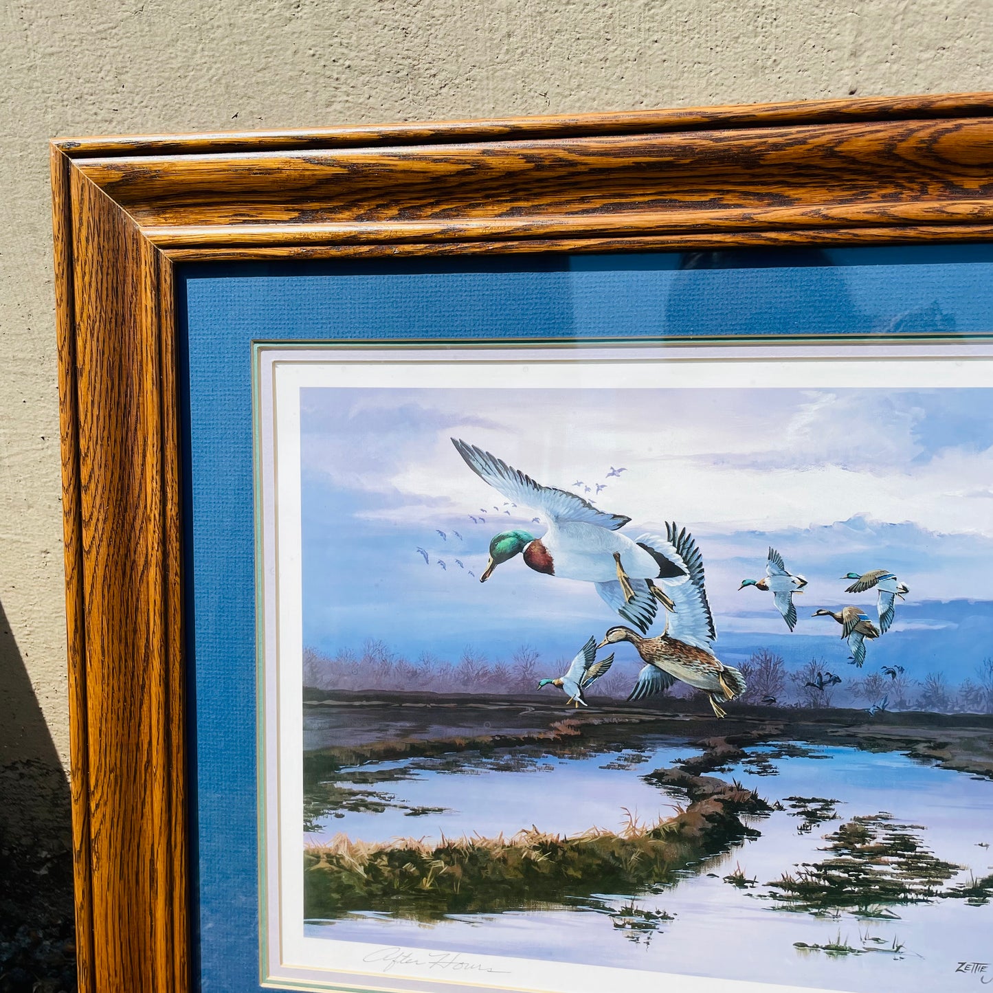 Framed "After Hours" Print by Zettie Jones- Vintage
