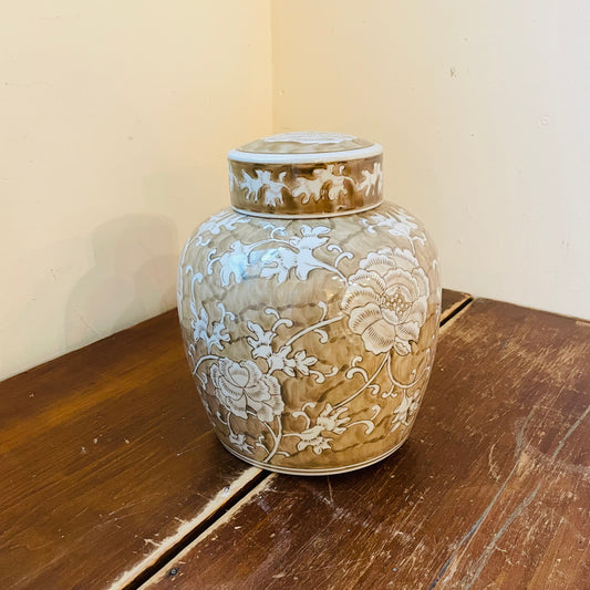 Province Lotus Lidded Jar