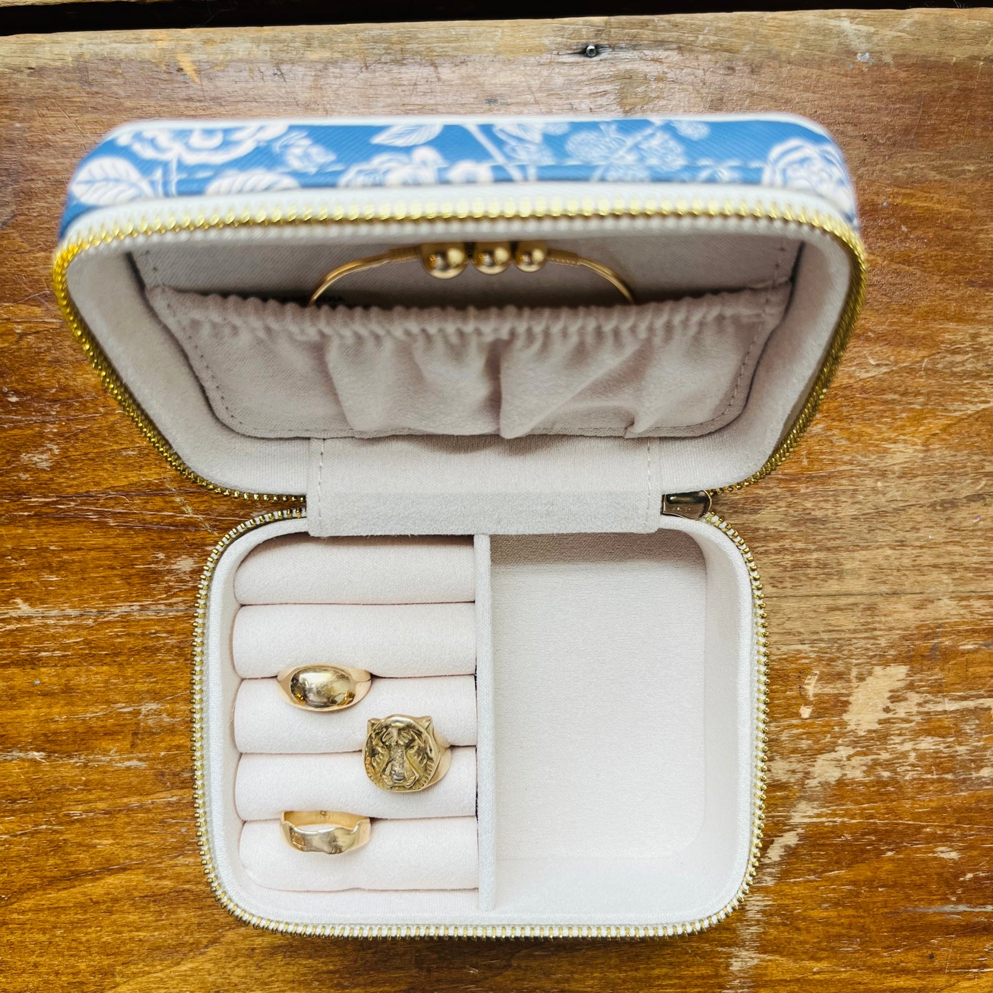 English Rose Travel Jewelry Case