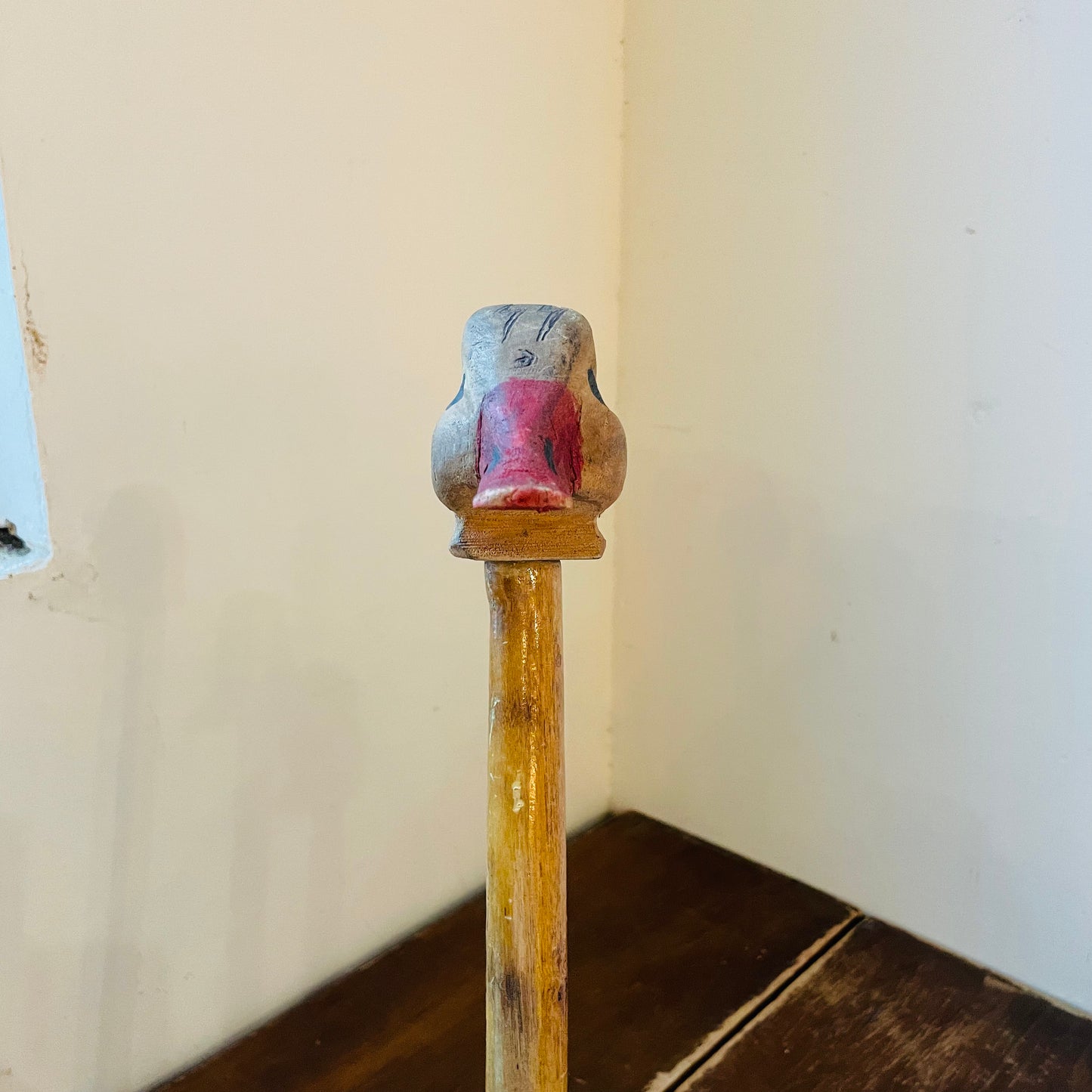 Wooden Duck Head Walking Stick- Vintage