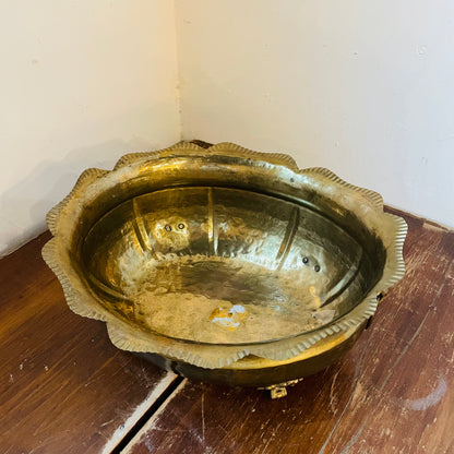 Brass Footed Basin- Vintage