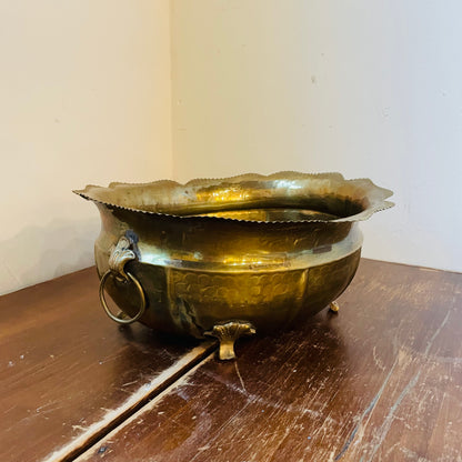 Brass Footed Basin- Vintage