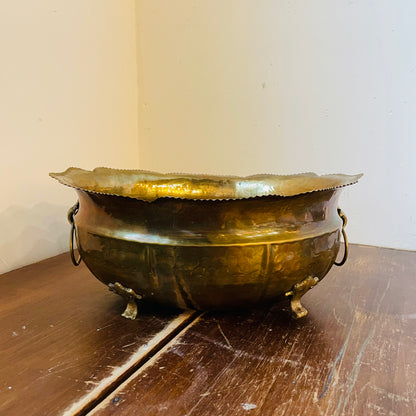 Brass Footed Basin- Vintage