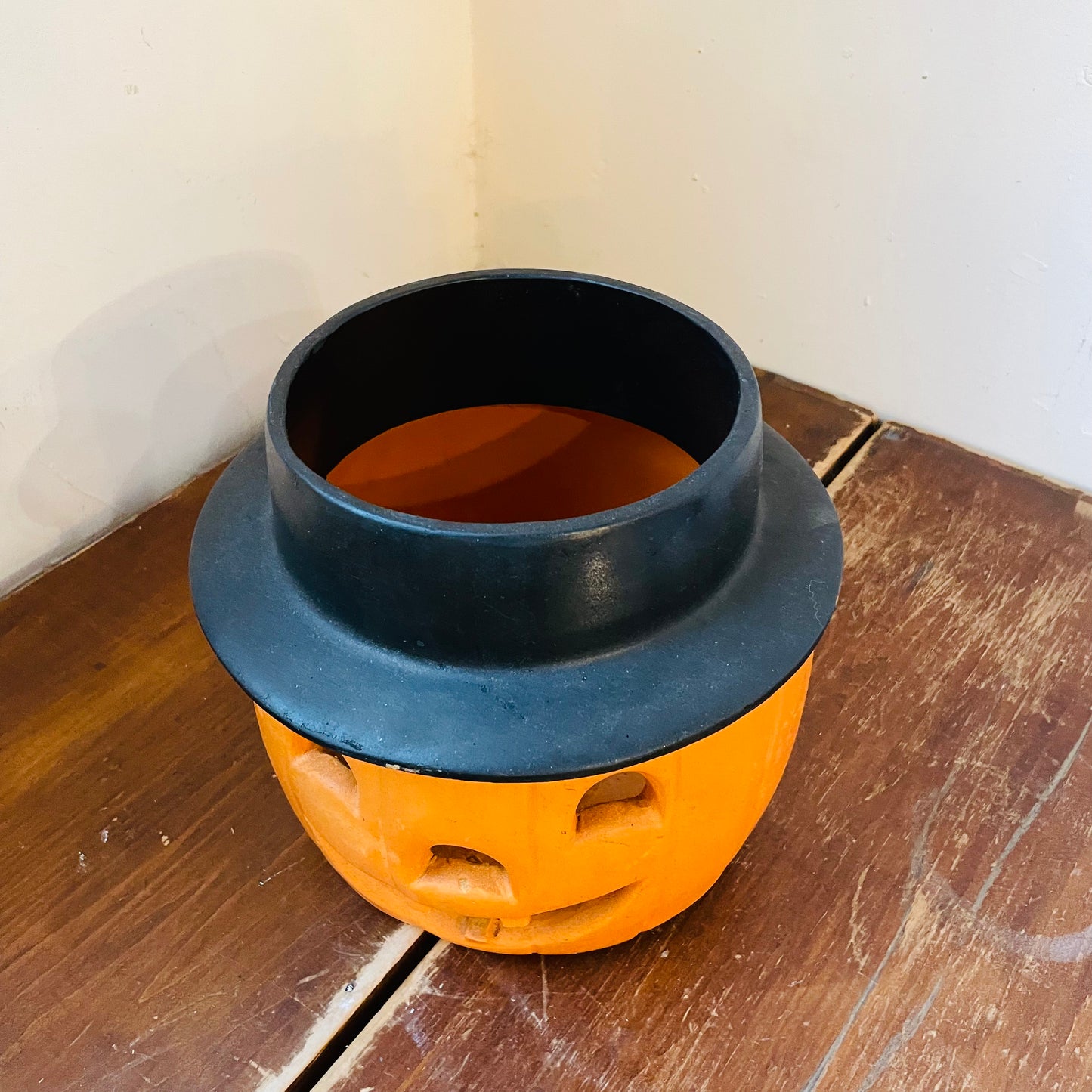USA Made Ceramic Votive Jack O Lantern- Vintage