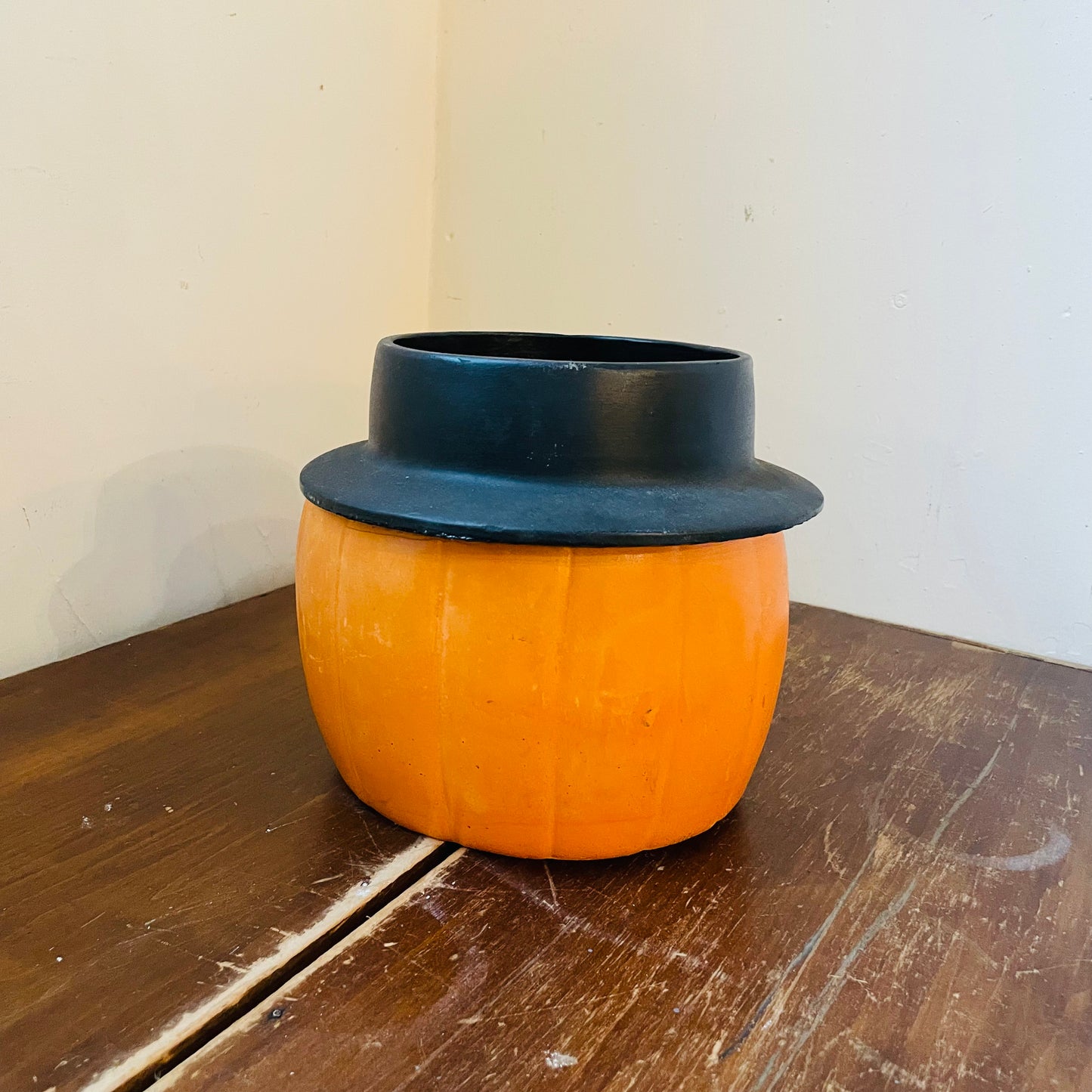 USA Made Ceramic Votive Jack O Lantern- Vintage