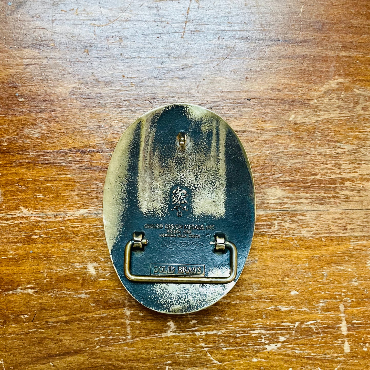 Ducks Landing Brass Belt Buckle- Vintage