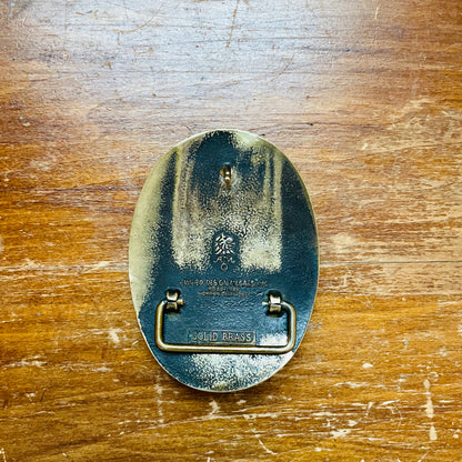 Ducks Landing Brass Belt Buckle- Vintage