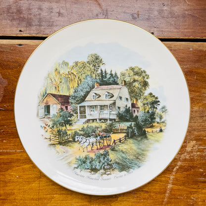 American Homestead Plate Set- Vintage