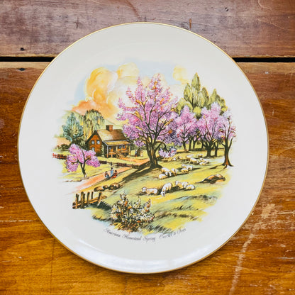 American Homestead Plate Set- Vintage