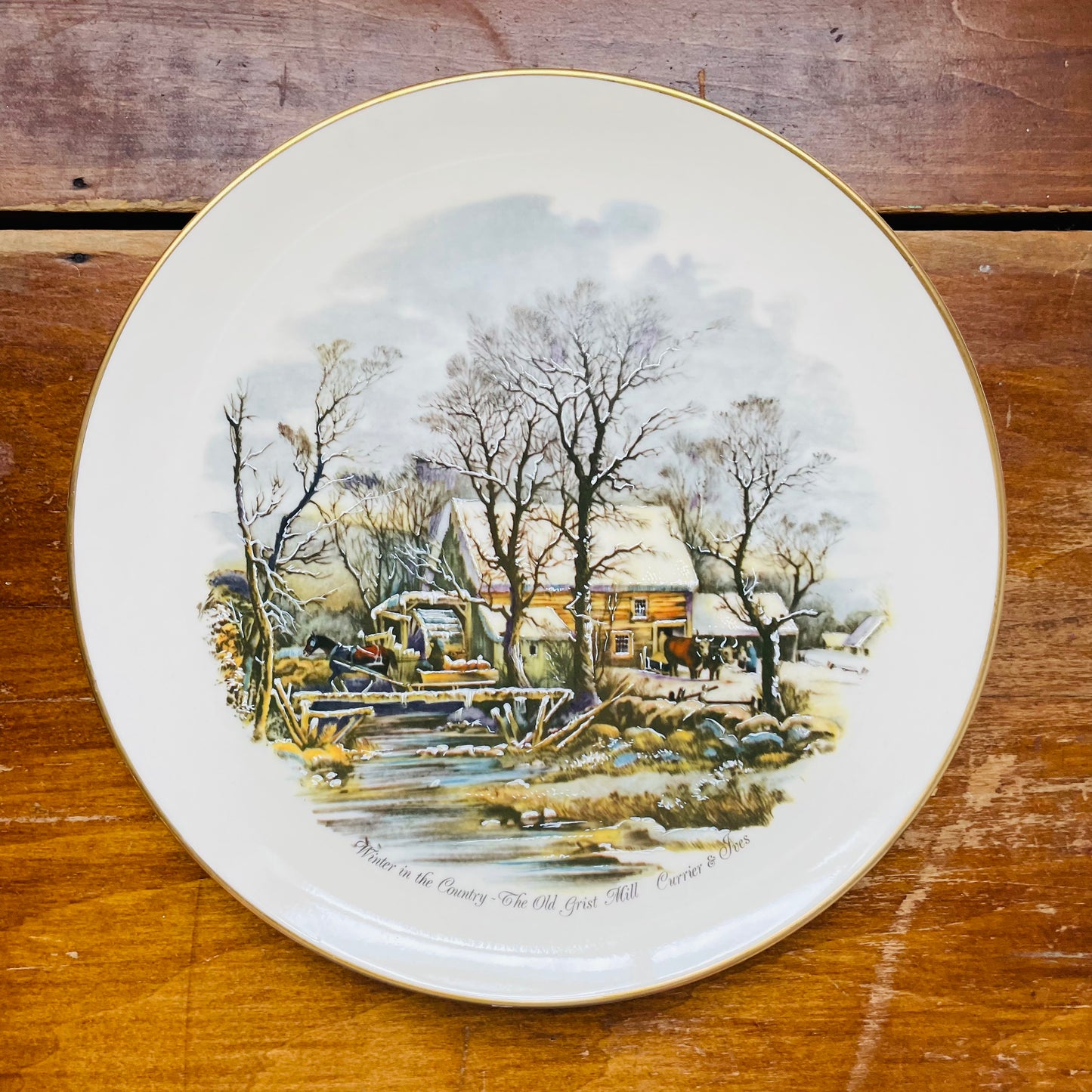 American Homestead Plate Set- Vintage