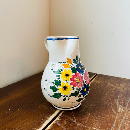 Slovakia Modra Pottery Pitcher- Vintage