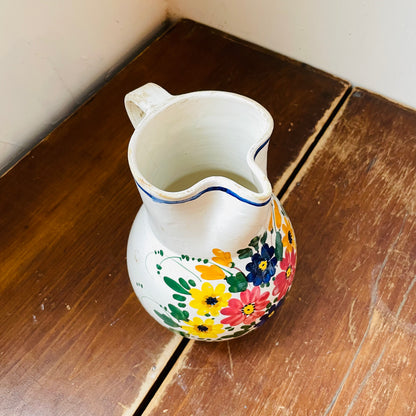 Slovakia Modra Pottery Pitcher- Vintage