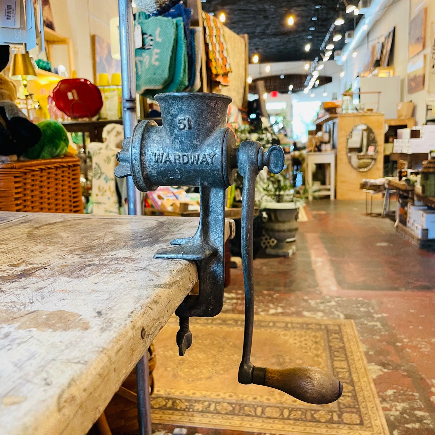 Wardway Cast Iron Meat Grinder- Vintage