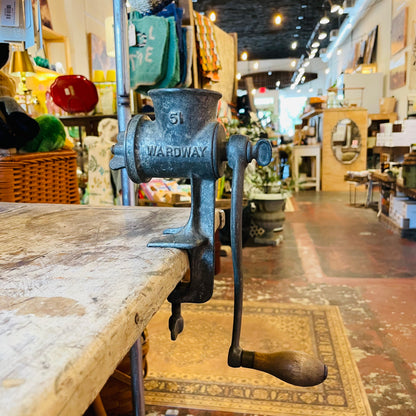 Wardway Cast Iron Meat Grinder- Vintage