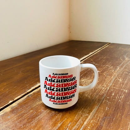 Stacked "Arkansas" Coffee Mug- Vintage