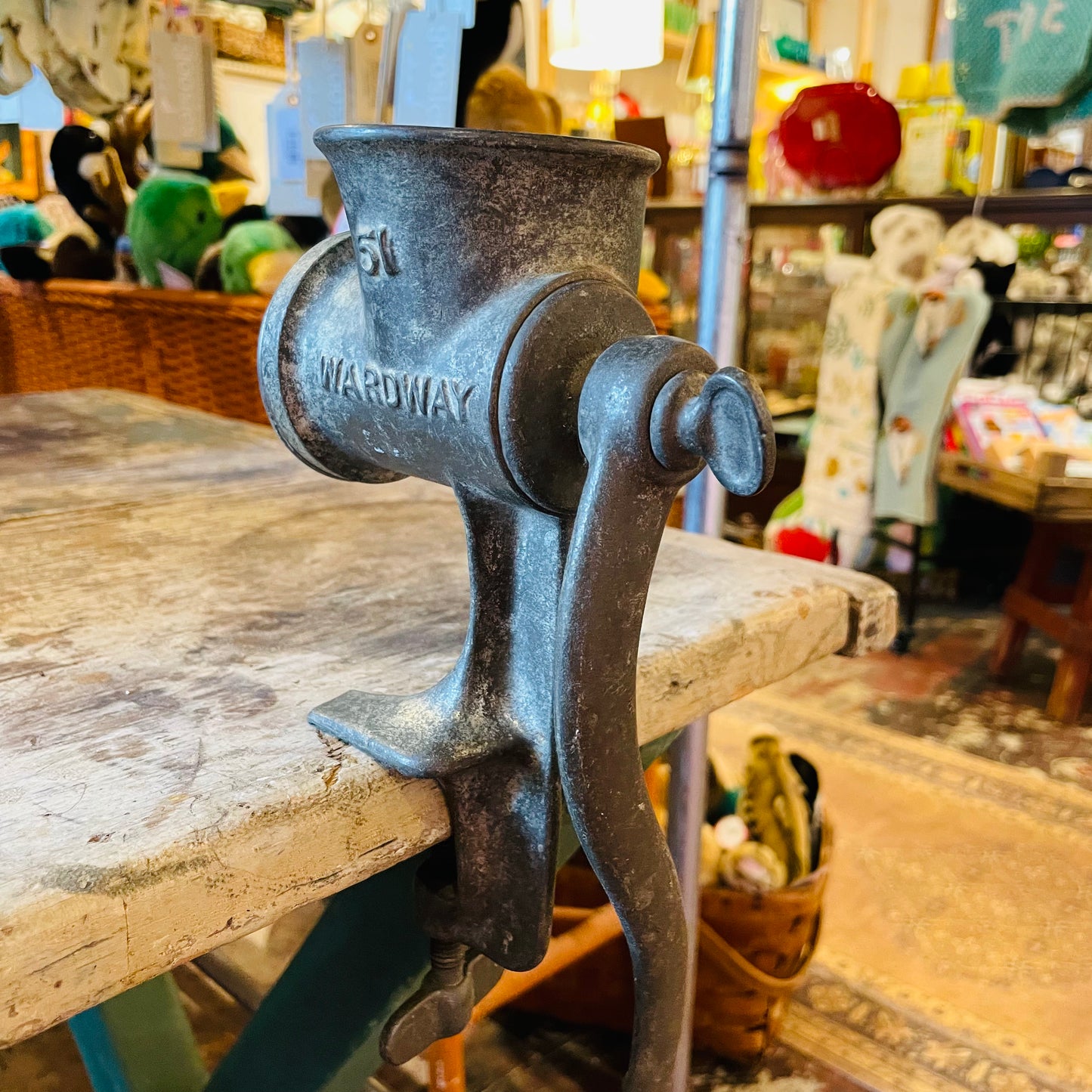 Wardway Cast Iron Meat Grinder- Vintage