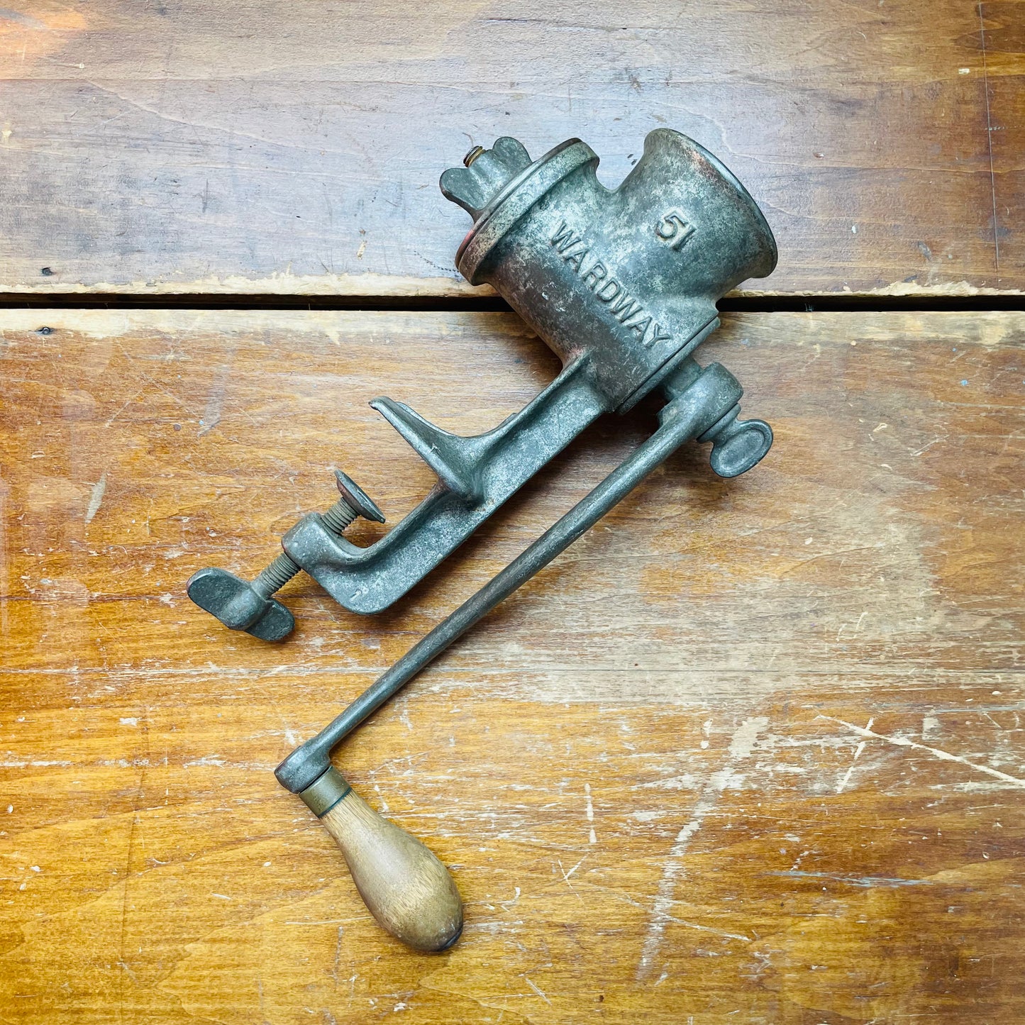 Wardway Cast Iron Meat Grinder- Vintage
