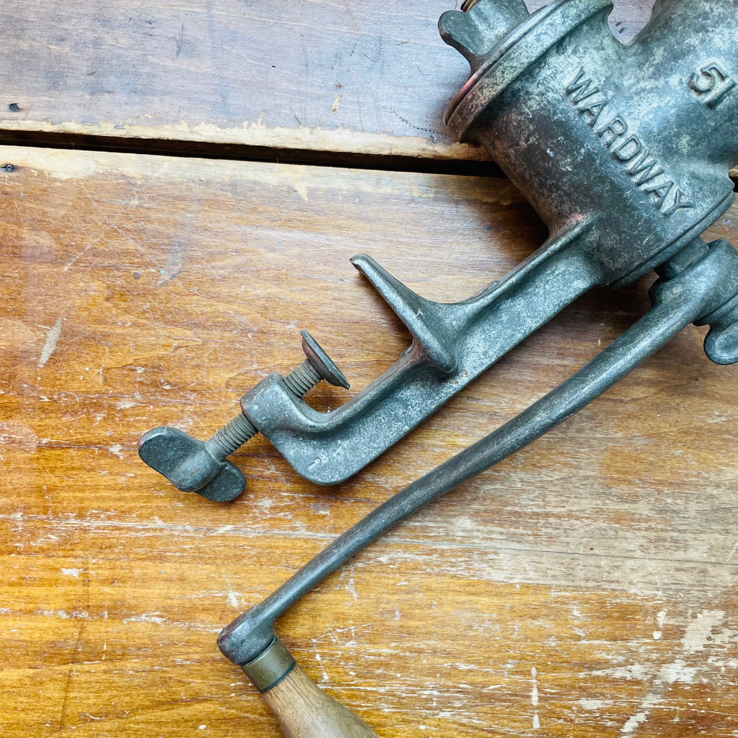 Wardway Cast Iron Meat Grinder- Vintage