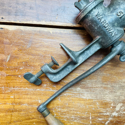 Wardway Cast Iron Meat Grinder- Vintage