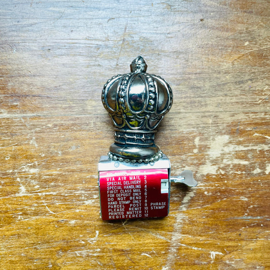 Crown Topped Stamper- Vintage
