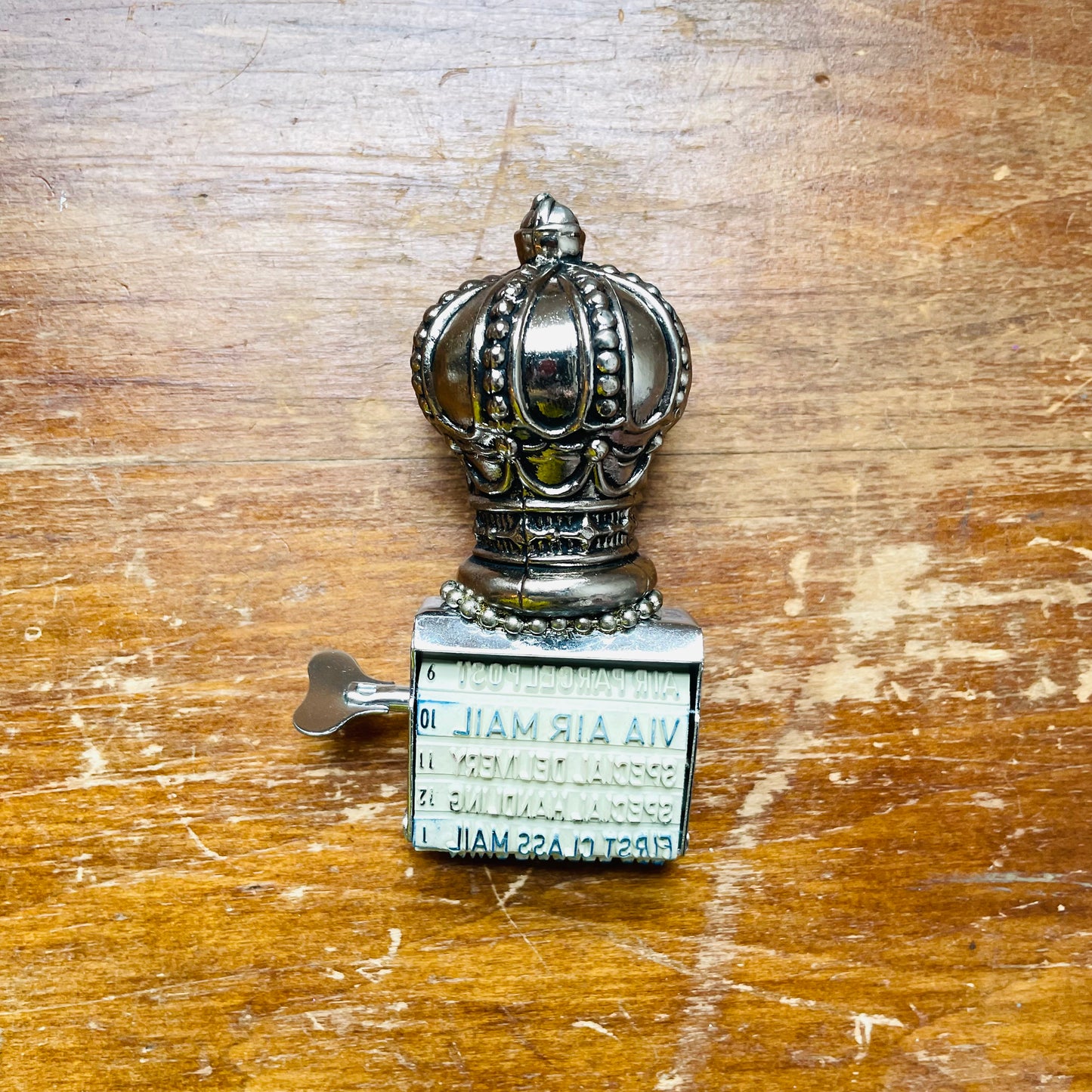 Crown Topped Stamper- Vintage