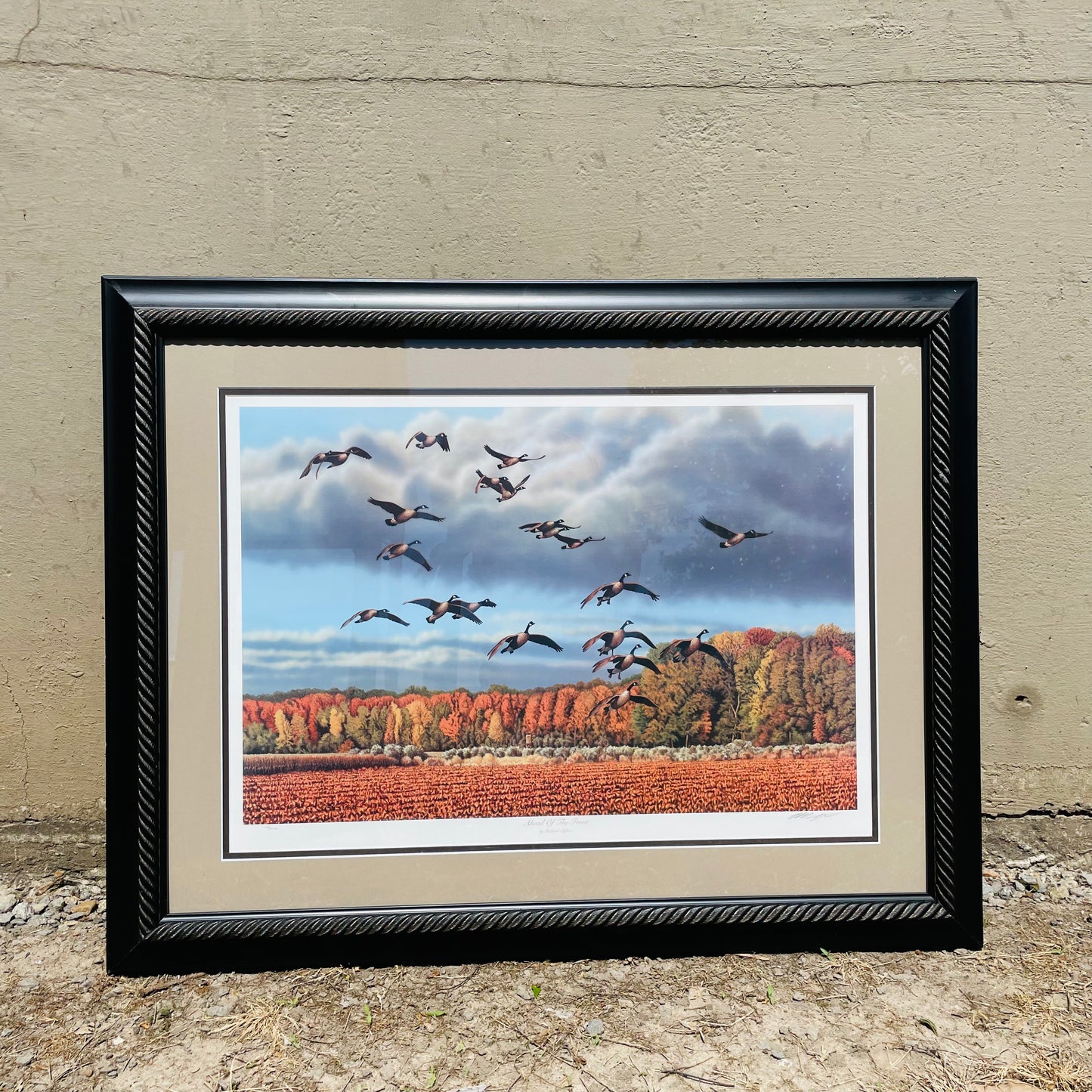 "Ahead of the Front" DU Framed Print- Vintage