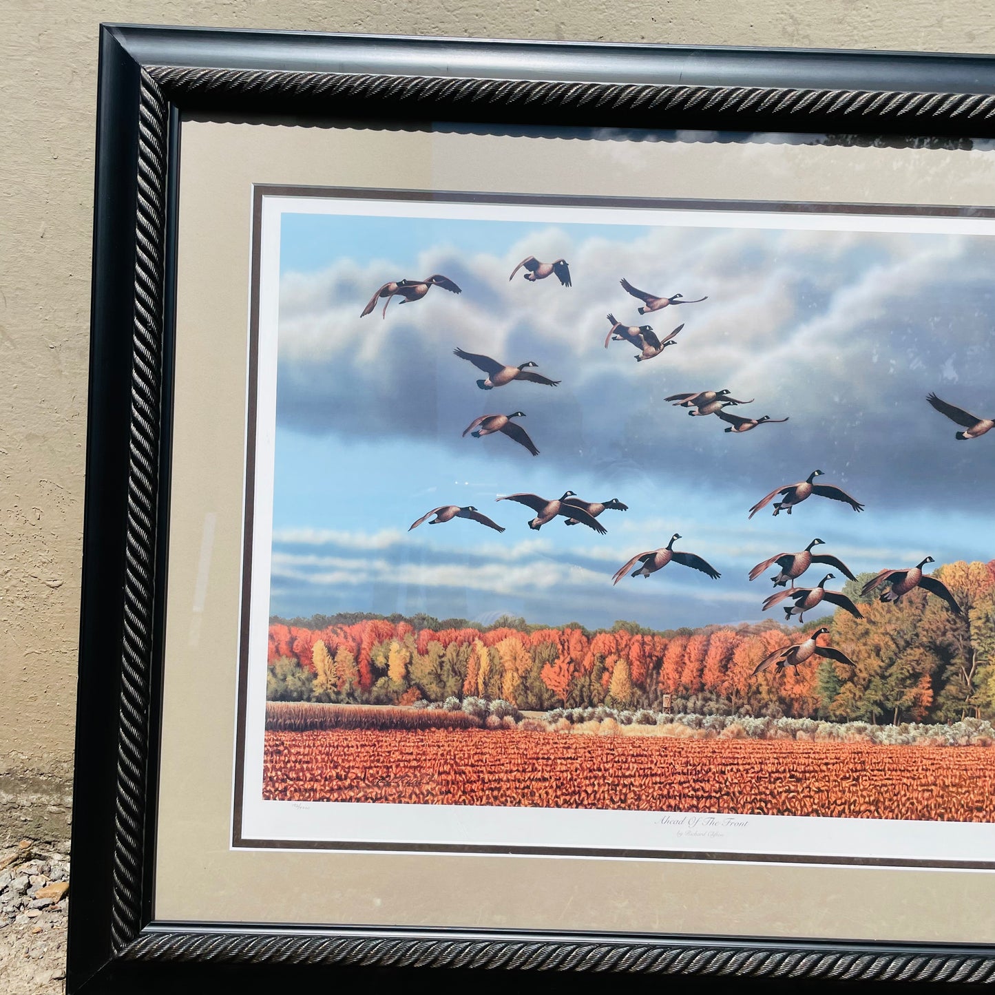 "Ahead of the Front" DU Framed Print- Vintage