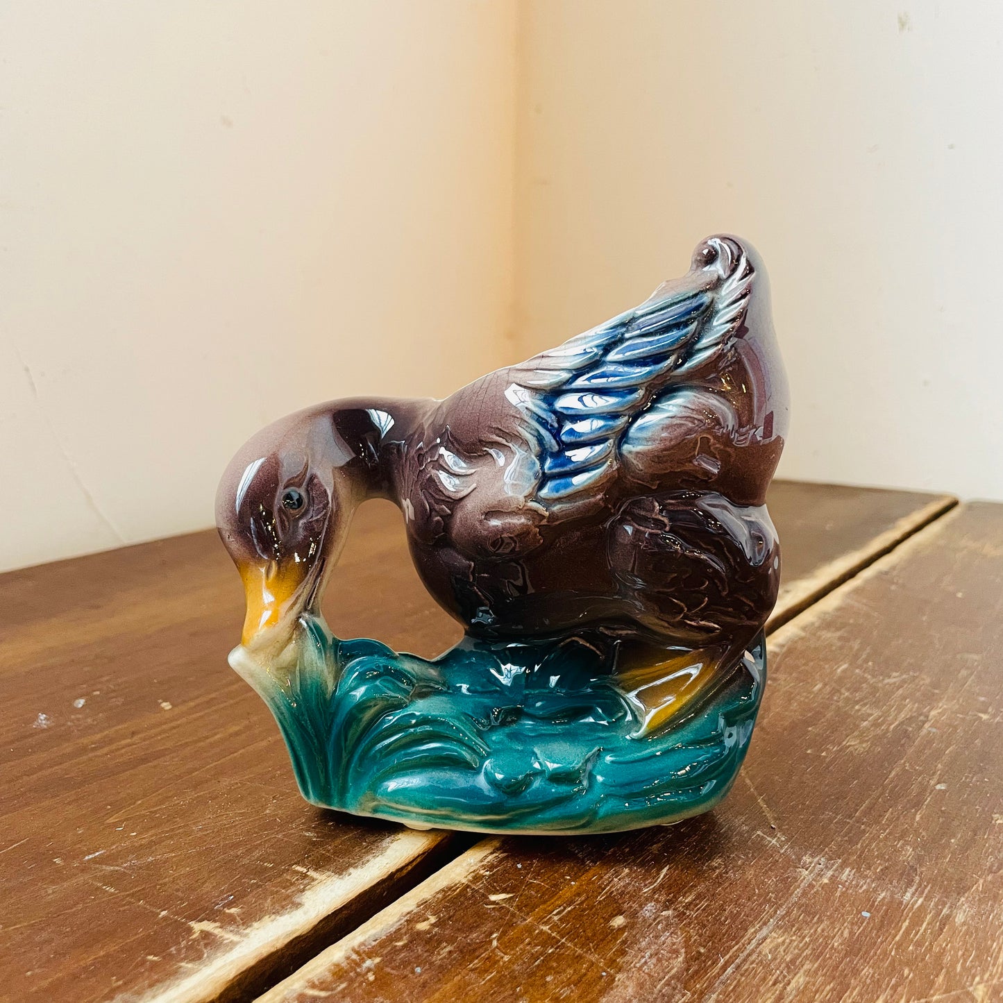 Mallard Hen Planter- Vintage