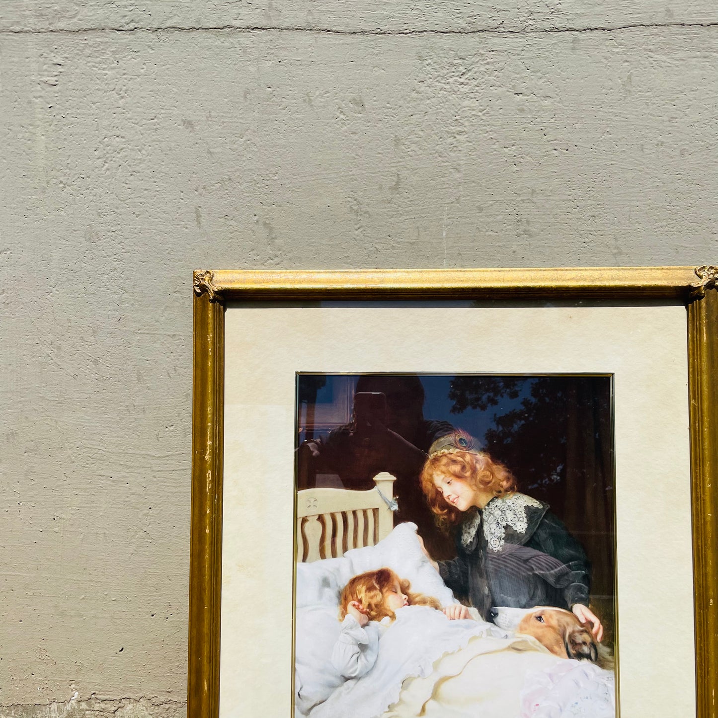 "Wake Up, It's Christmas" Framed Print- Vintage