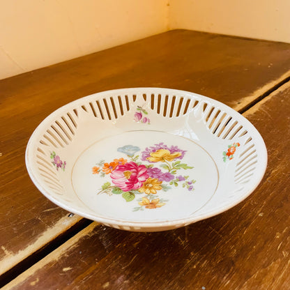 Schumann Reticulated Porcelain Dish- Vintage
