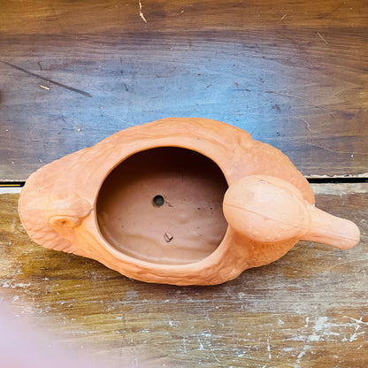 Terracotta Duck Shaped Planter- Vintage