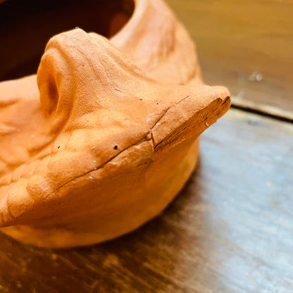 Terracotta Duck Shaped Planter- Vintage