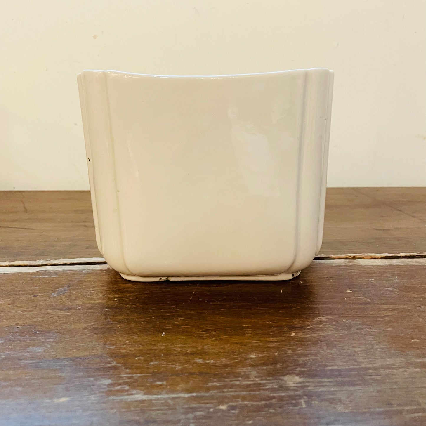 Alamo Pottery White Vase- Vintage