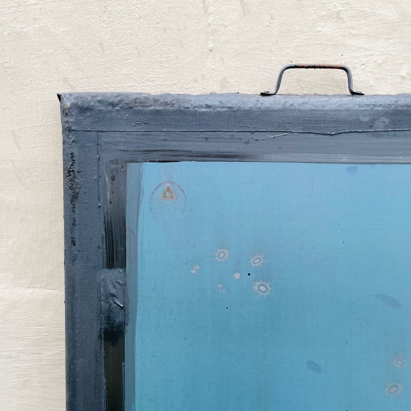 Found Metal Silk Screen Frame