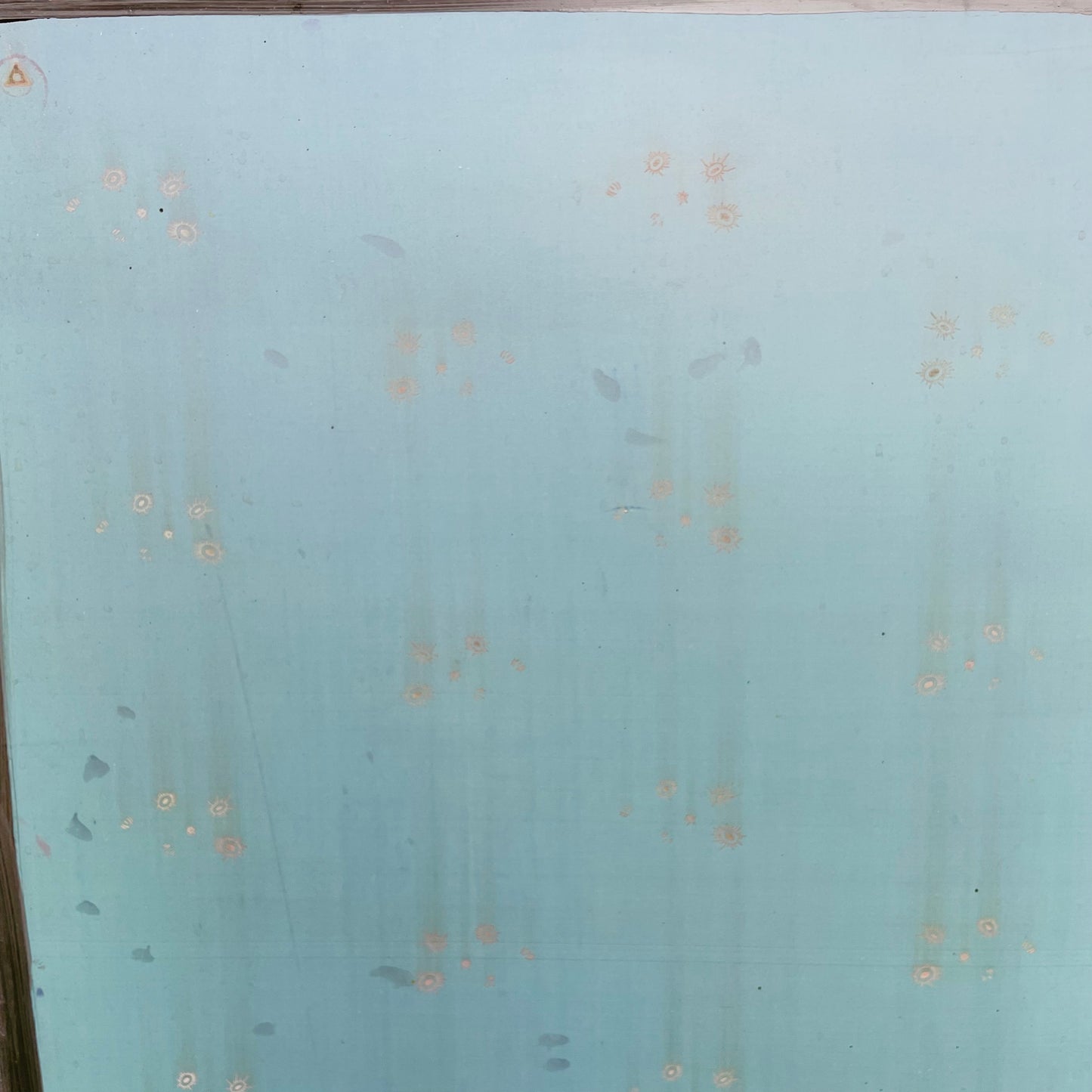 Found Metal Silk Screen Frame
