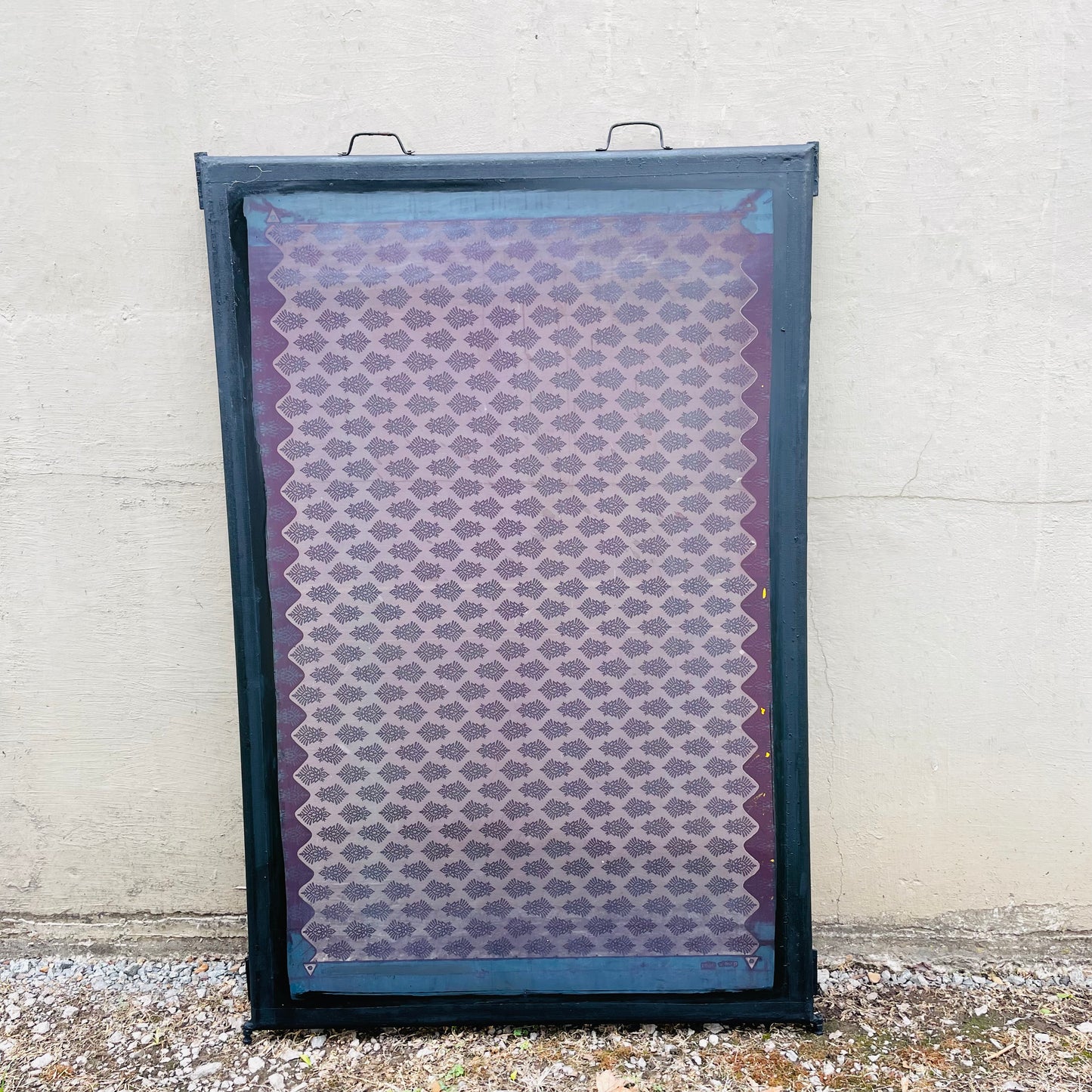 Found Metal Silk Screen Frame