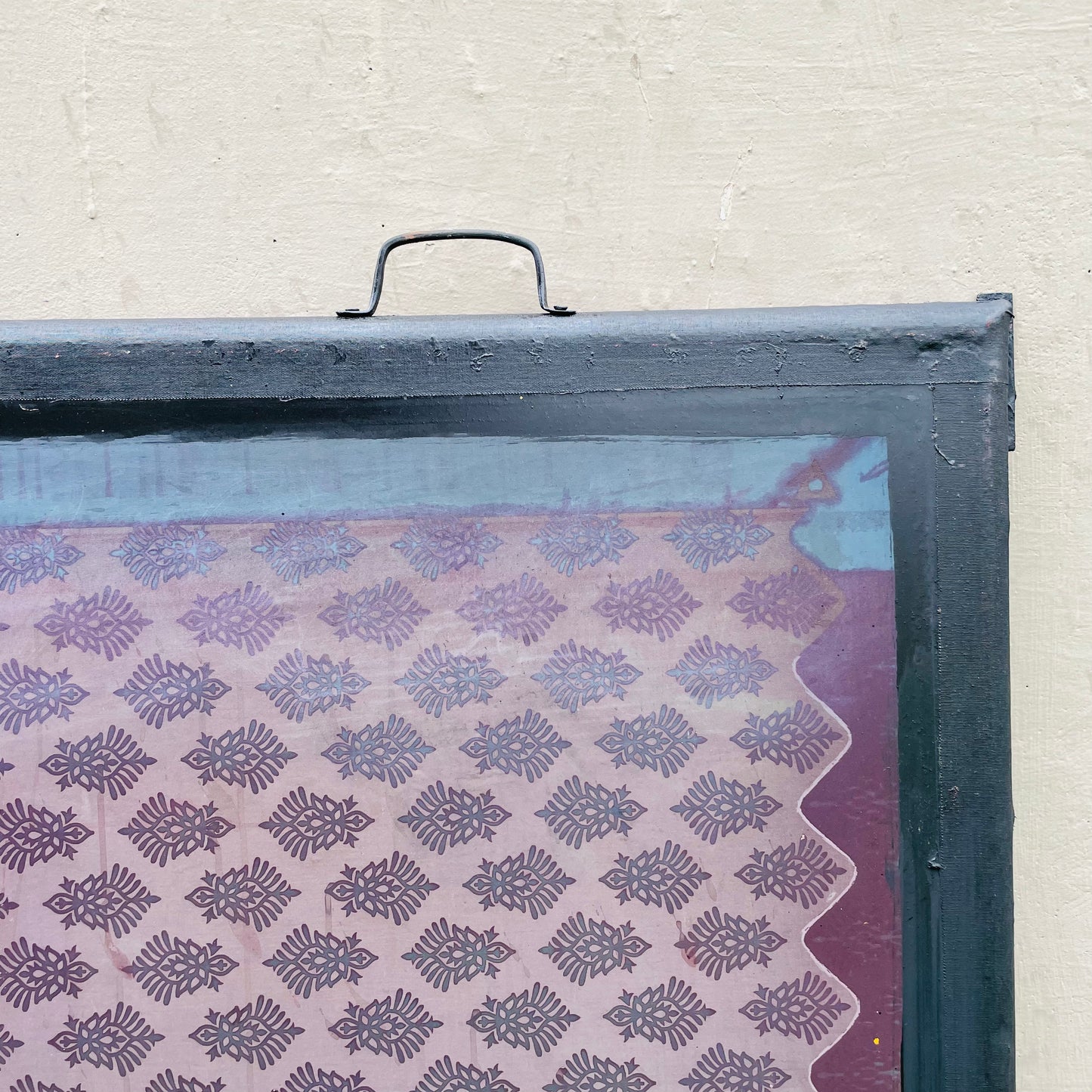 Found Metal Silk Screen Frame