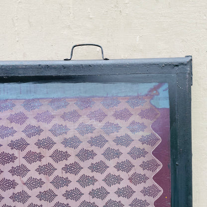 Found Metal Silk Screen Frame