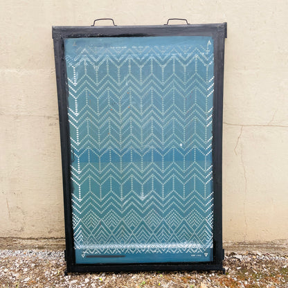 Found Metal Silk Screen Frame
