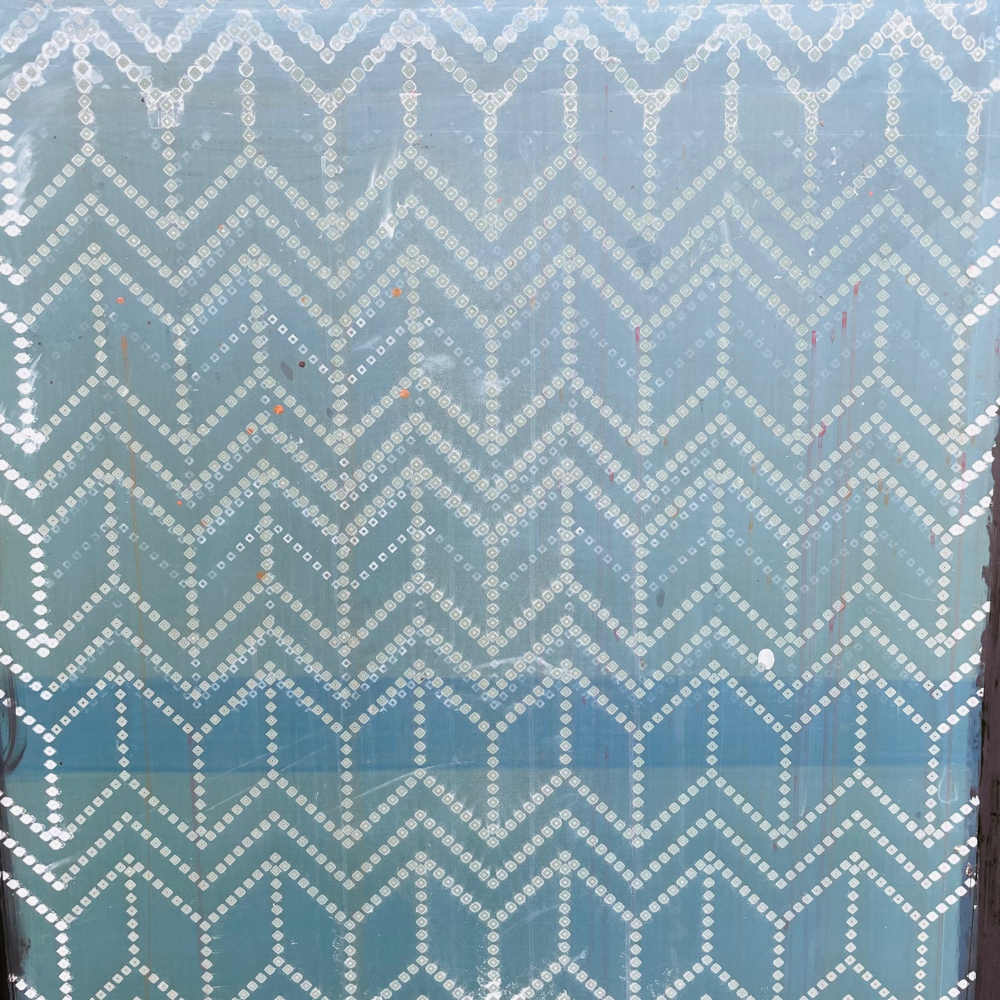 Found Metal Silk Screen Frame