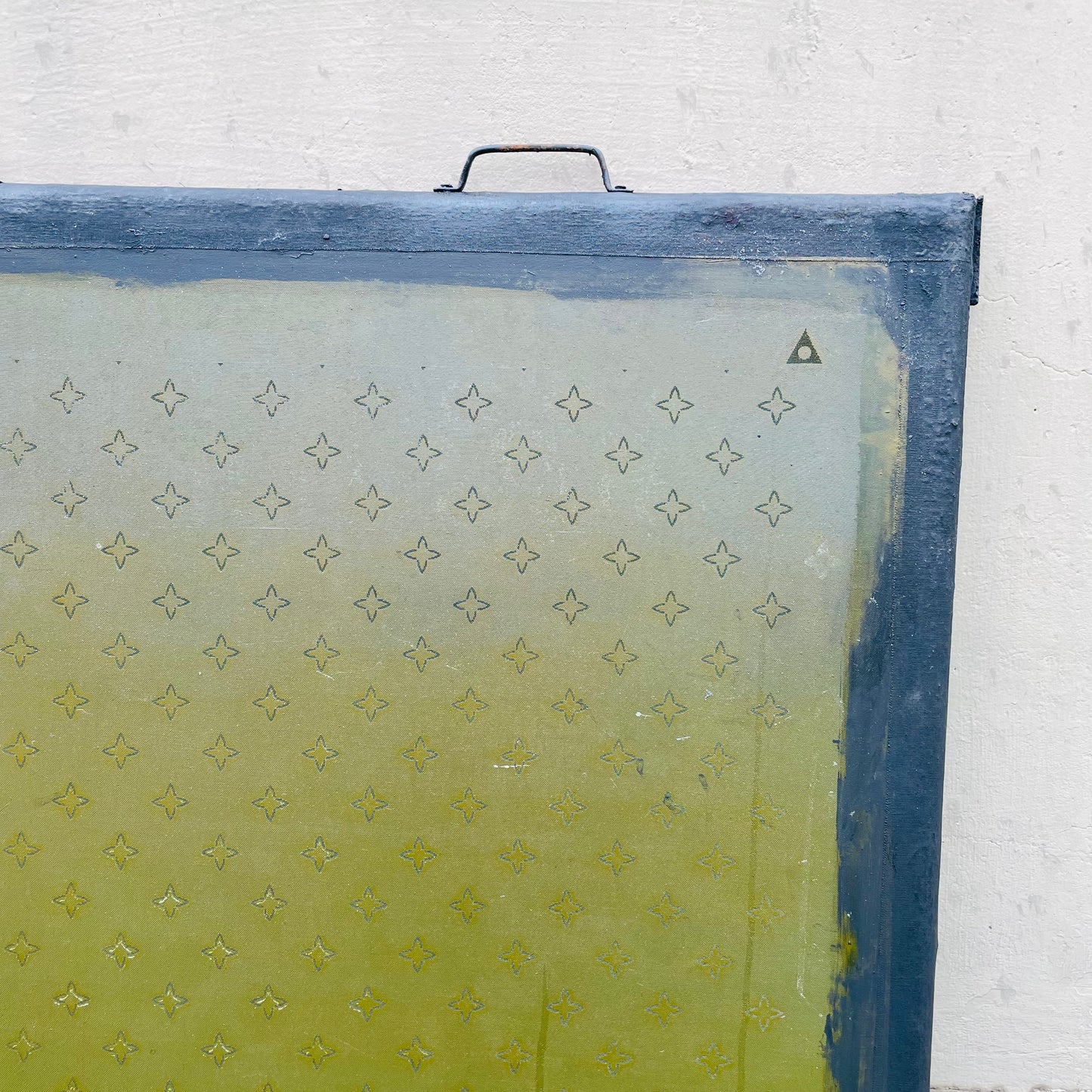 Found Metal Silk Screen Frame