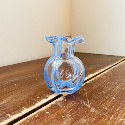 Ruffled Ribbon Vase