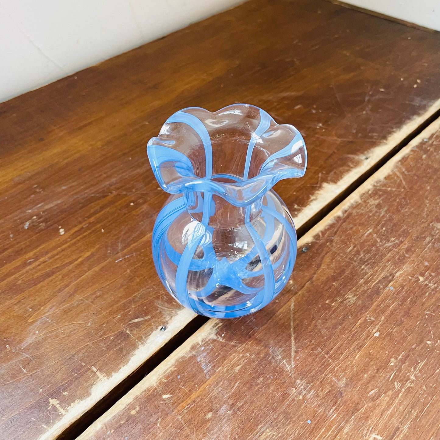 Ruffled Ribbon Vase