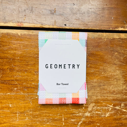 Woven Spring Plaid Bar Towel