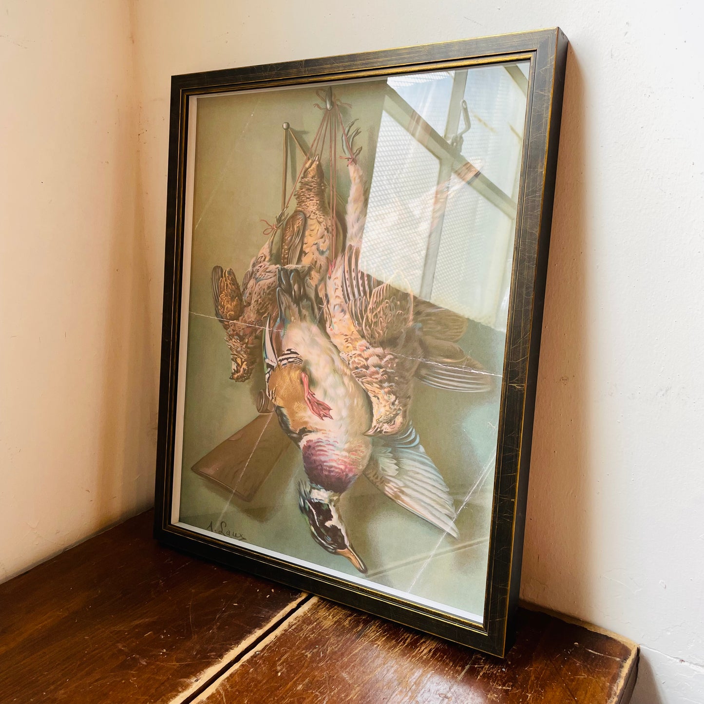 Vintage Wild Game Oil Painting II Framed Print