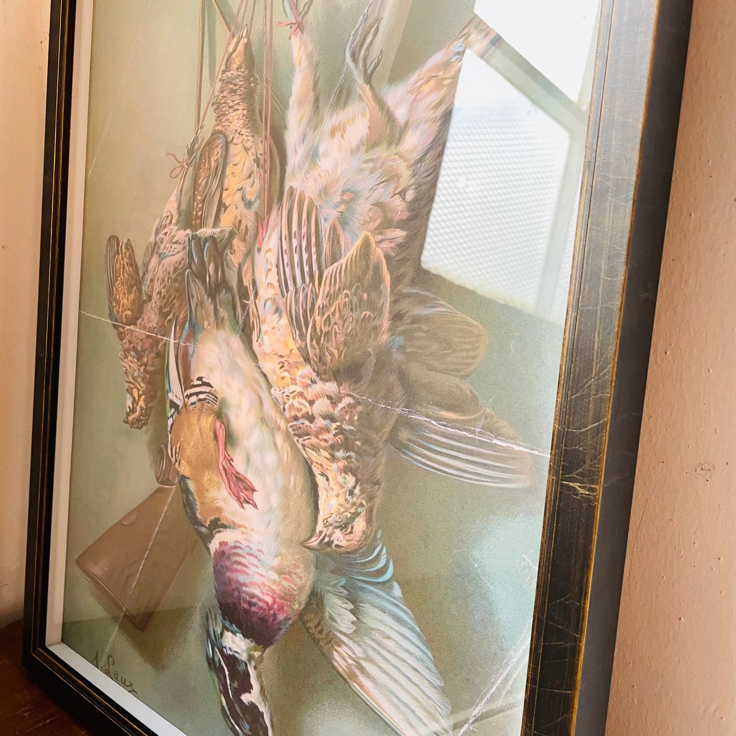 Vintage Wild Game Oil Painting II Framed Print