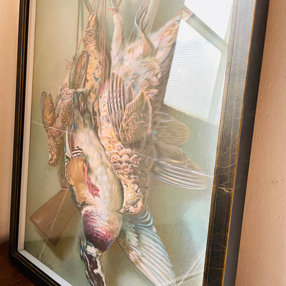 Vintage Wild Game Oil Painting II Framed Print